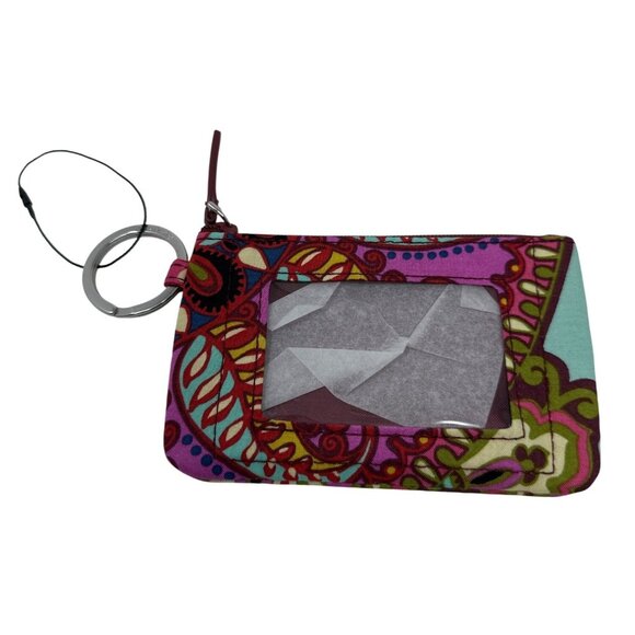 Vera Bradley Lighten Up Zip ID Case Resort Medallion - Picture 1 of 7